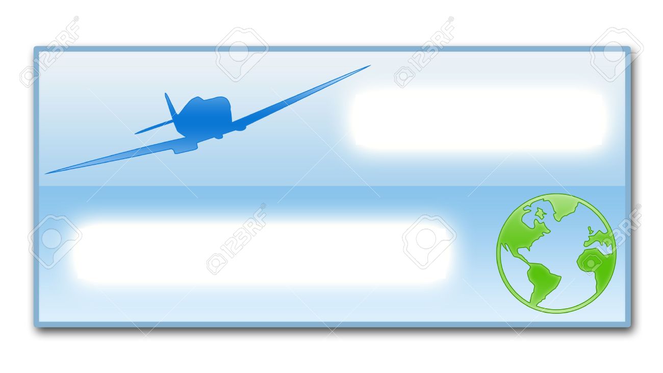 illustration of the empty ticket as template for filling stock