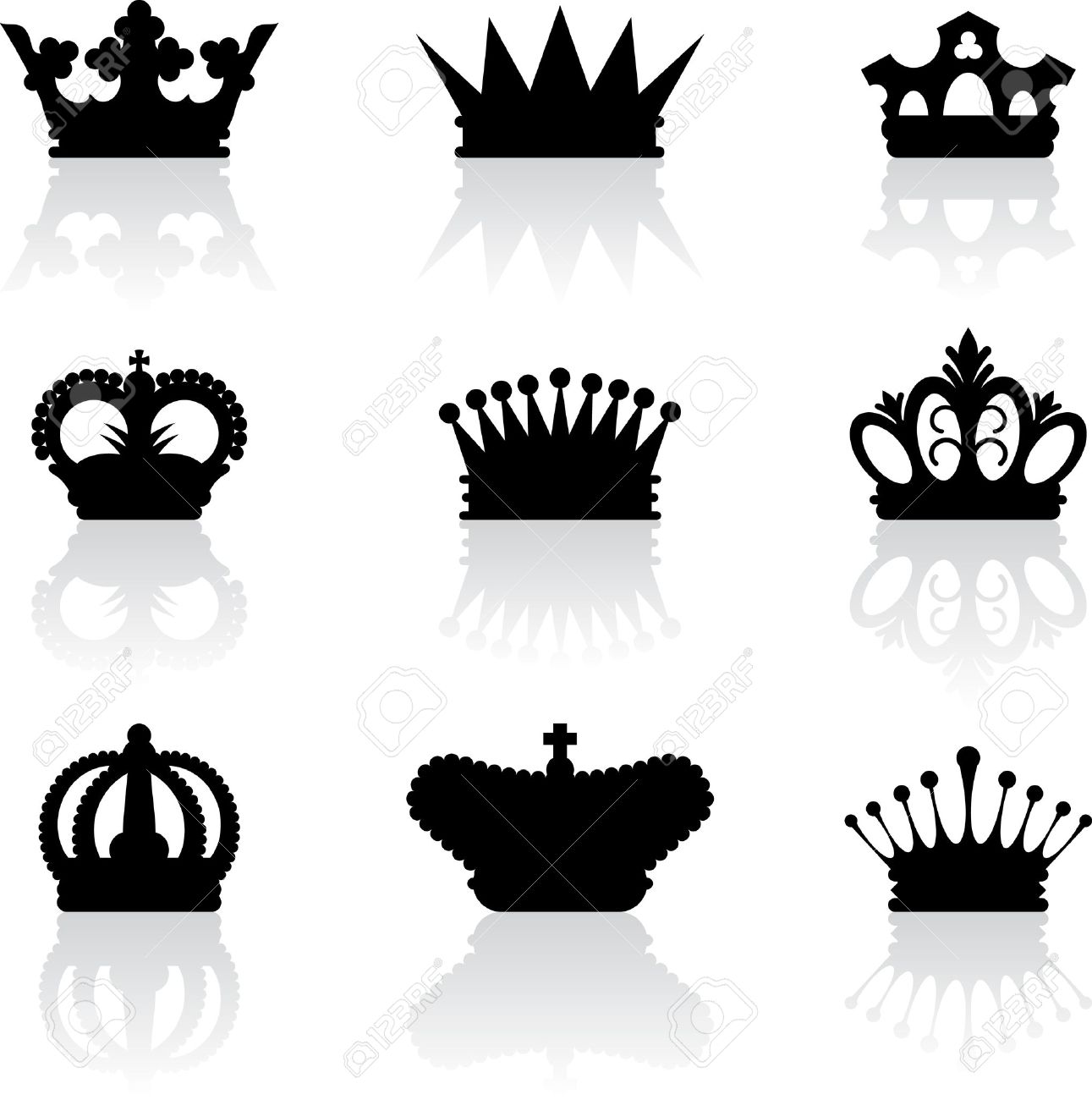 Icones Couronne Du Roi Clip Art Libres De Droits Vecteurs Et Illustration Image