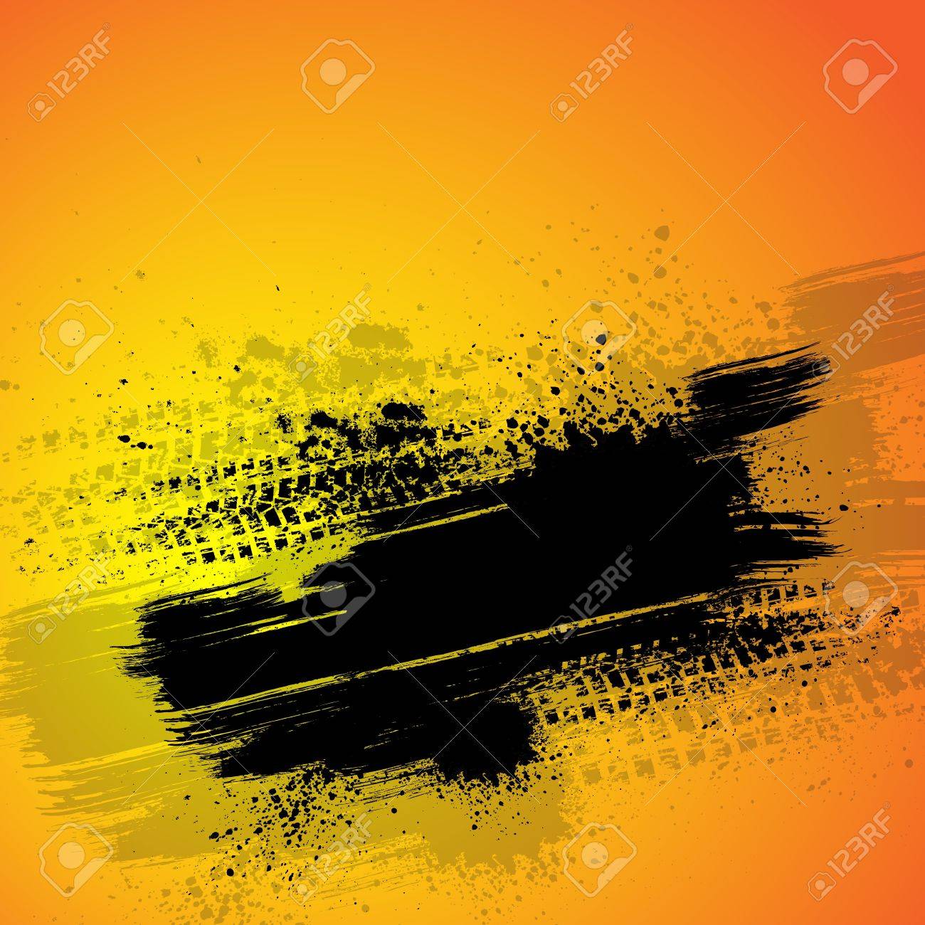 Orange tire track background - 19079807 Orange tire track background - 19079807