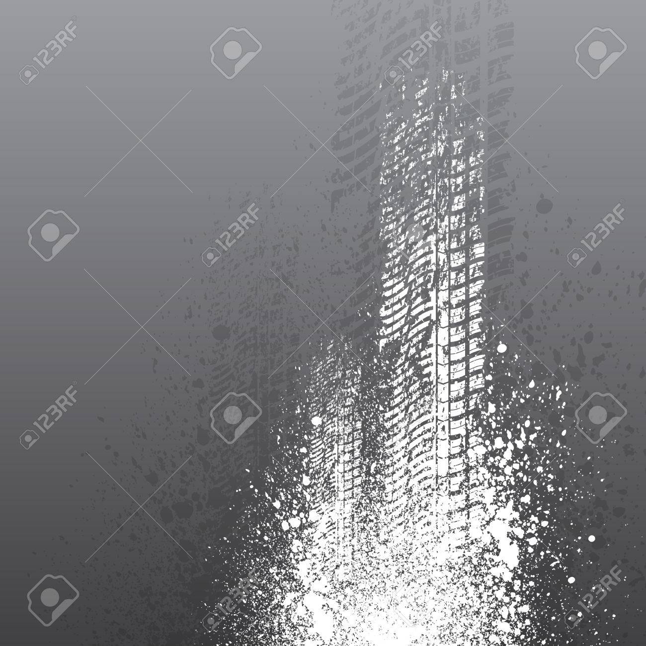 Gray grunge tire track background. - 22549344 Gray grunge tire track background. - 22549344