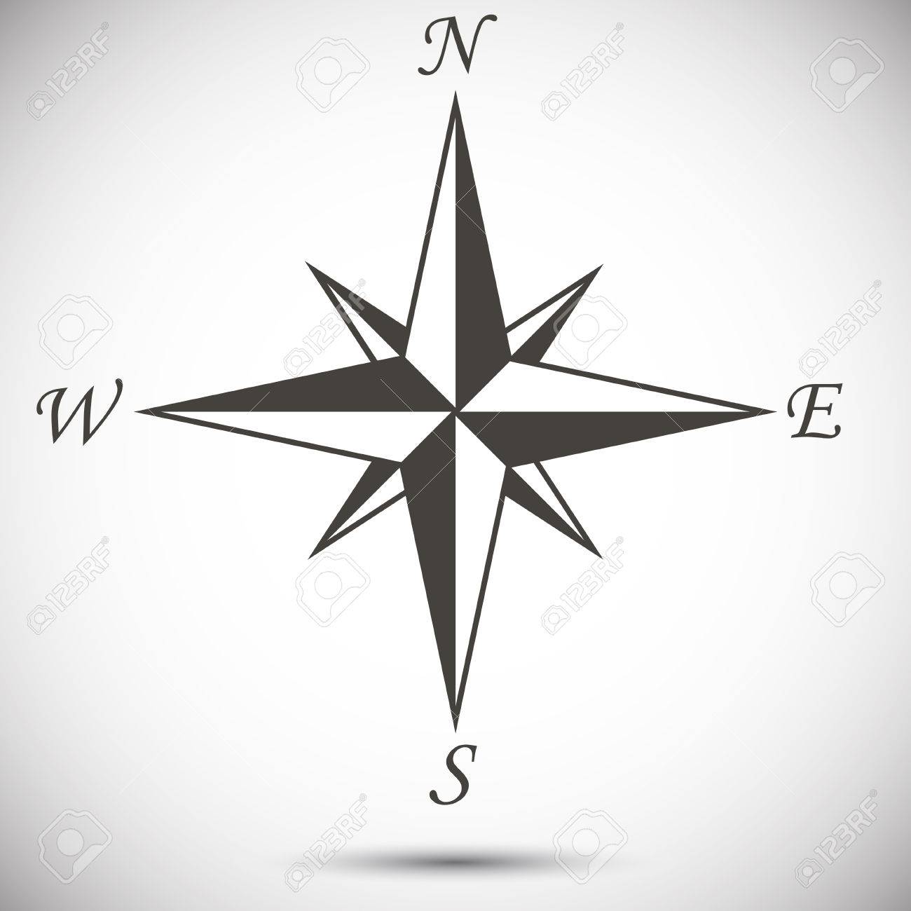 Abstract windrose on white background. - 23651044 Abstract windrose on white background. - 23651044