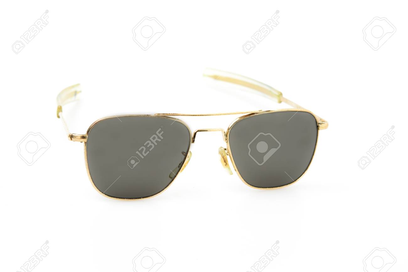square gold frame sunglasses