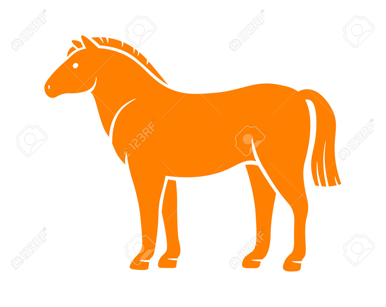 Horse Shape Flat Icon Cartoon Animal Silhouette Royalty Free SVG, Cliparts,  Vectors, and Stock Illustration. Image 198370745., image size:1300x1033