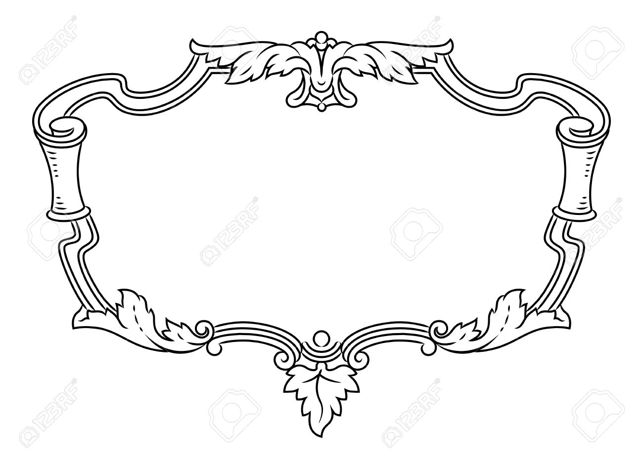 vector outline frame elegant vignette design element and page royalty free cliparts vectors and stock illustration image 36918090 vector outline frame elegant vignette design element and page