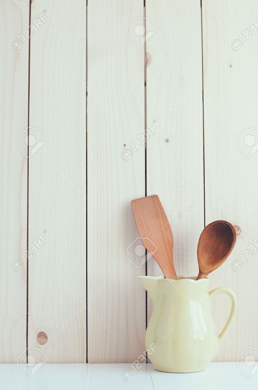 Home Kitchen Decor: Vintage Cutlery, Kitchen Utensils In Yellow Home Kitchen Decor: Vintage Cutlery, Kitchen Utensils In Yellow