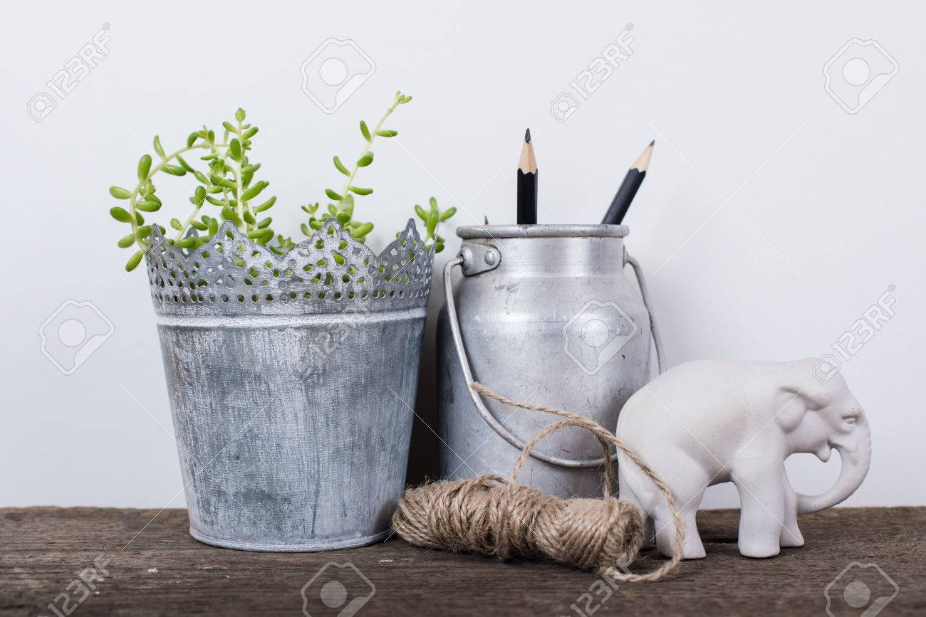 Scandinavian Style Home Decor With Plants On A Rustic Wooden Scandinavian Style Home Decor With Plants On A Rustic Wooden