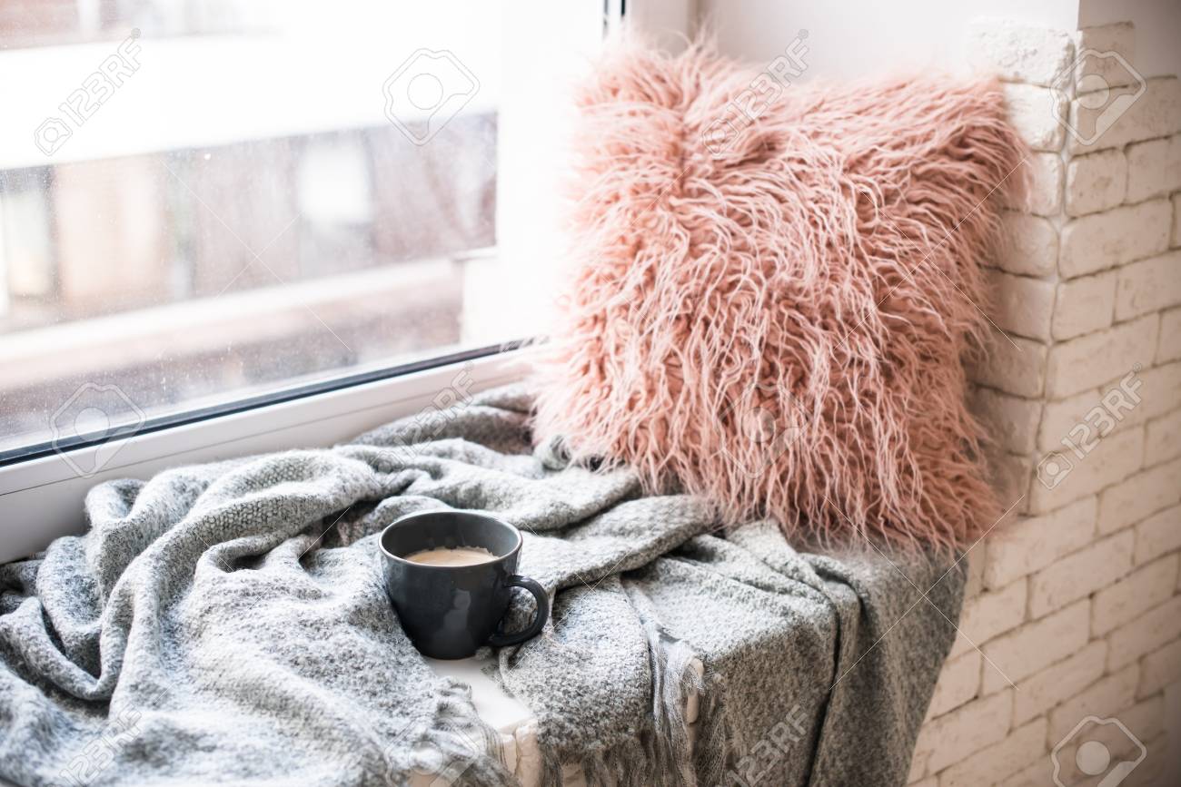 fluffy pillows and blankets