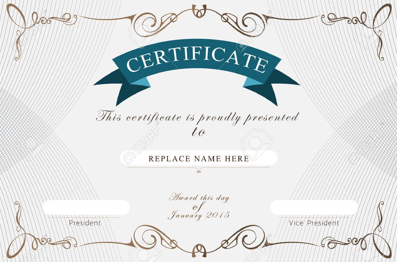certificate border certificate template
