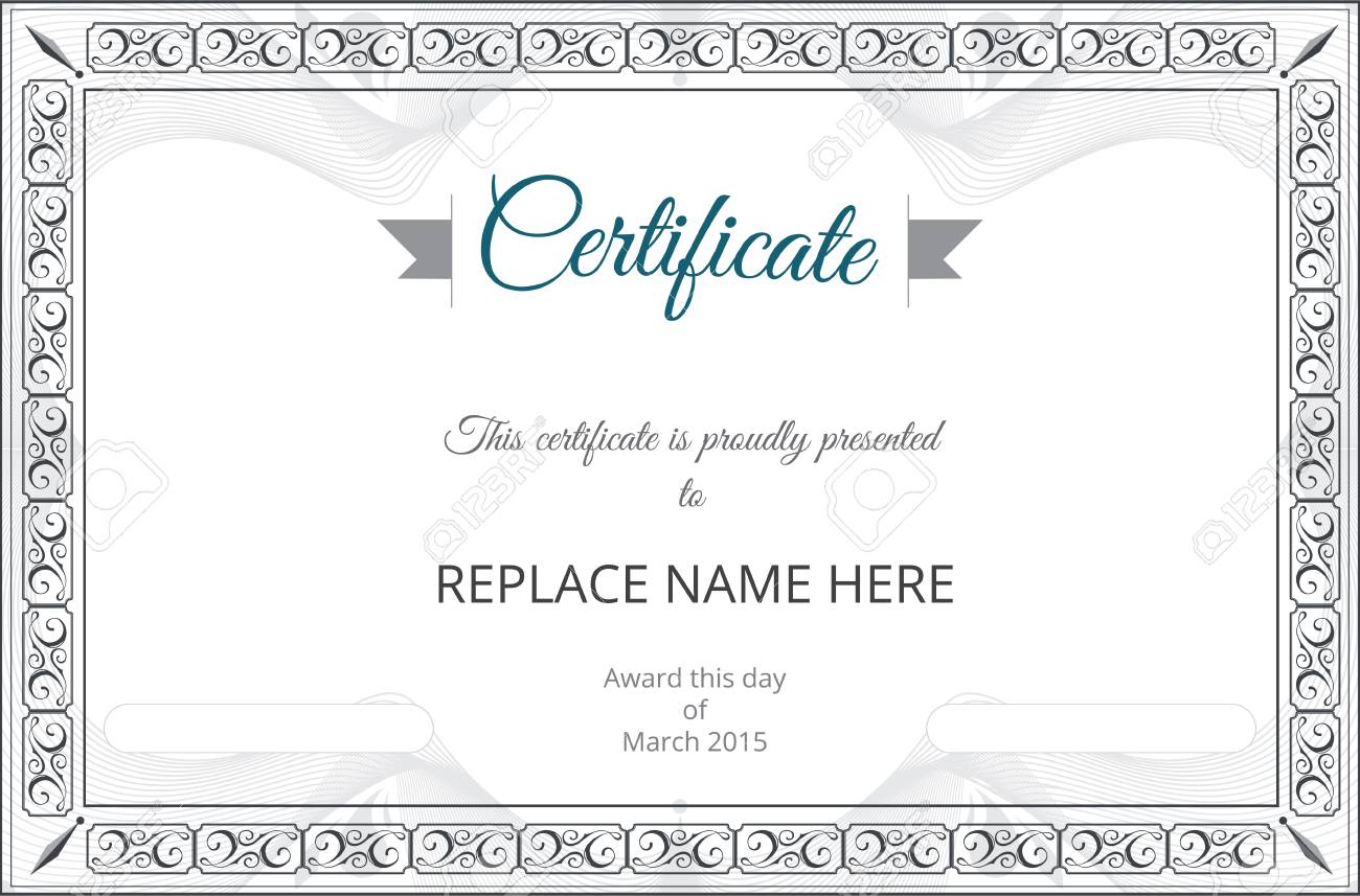 certificate border certificate template vector illustration border certificate
