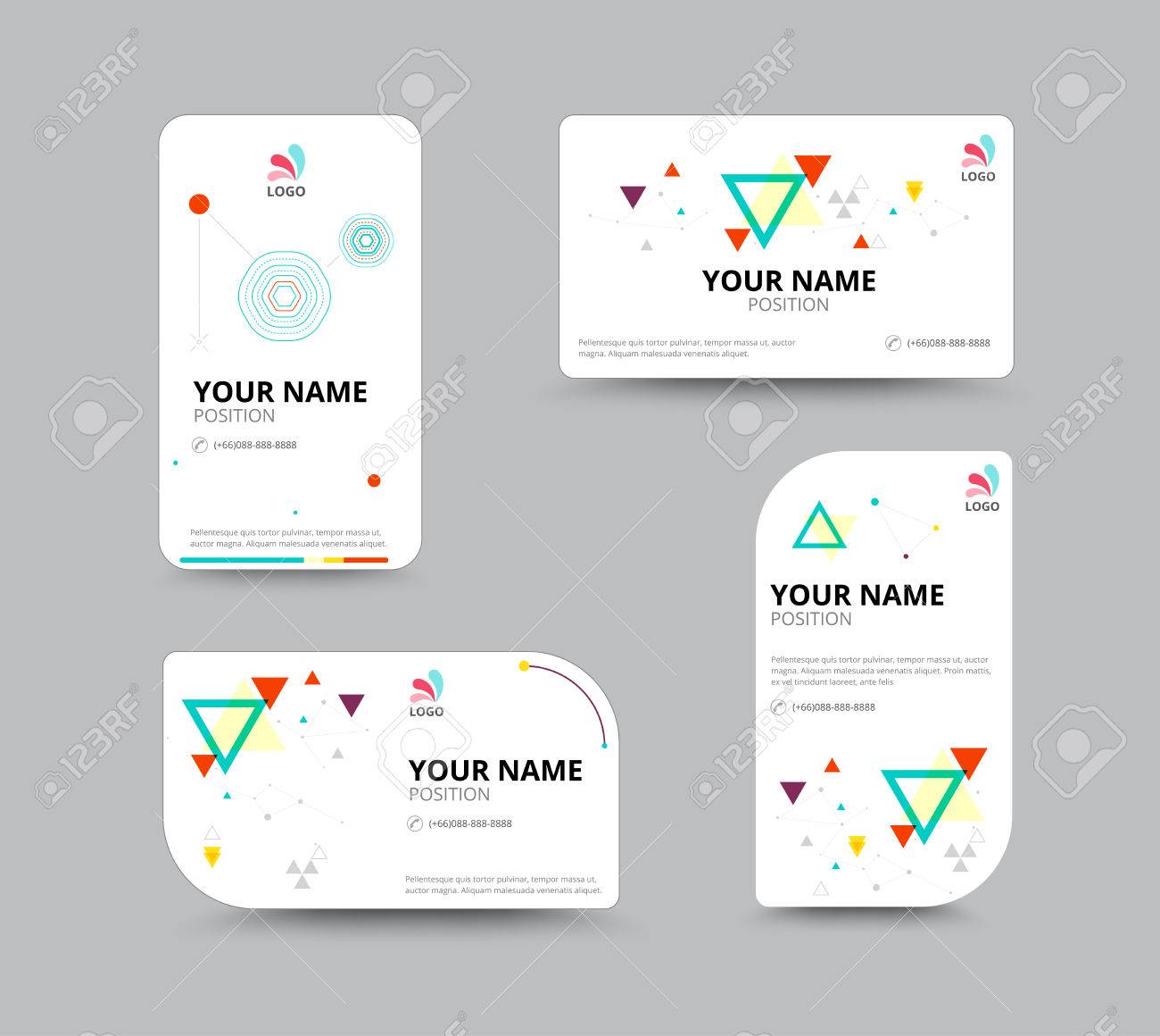 business card template business card layout design vector