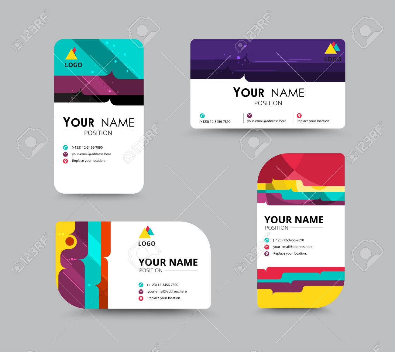 contact cards template