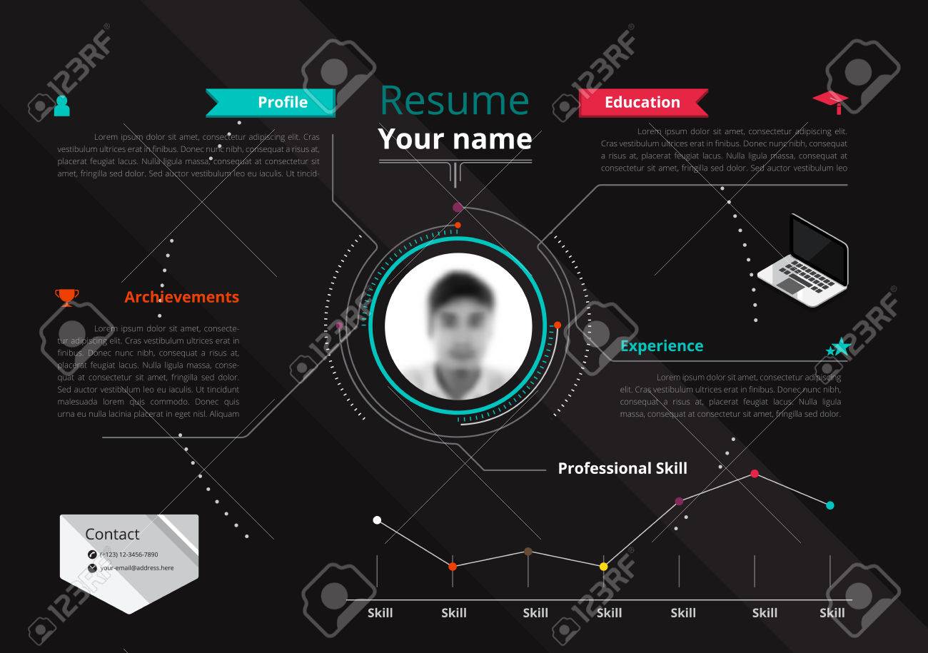vector original minimalist cv