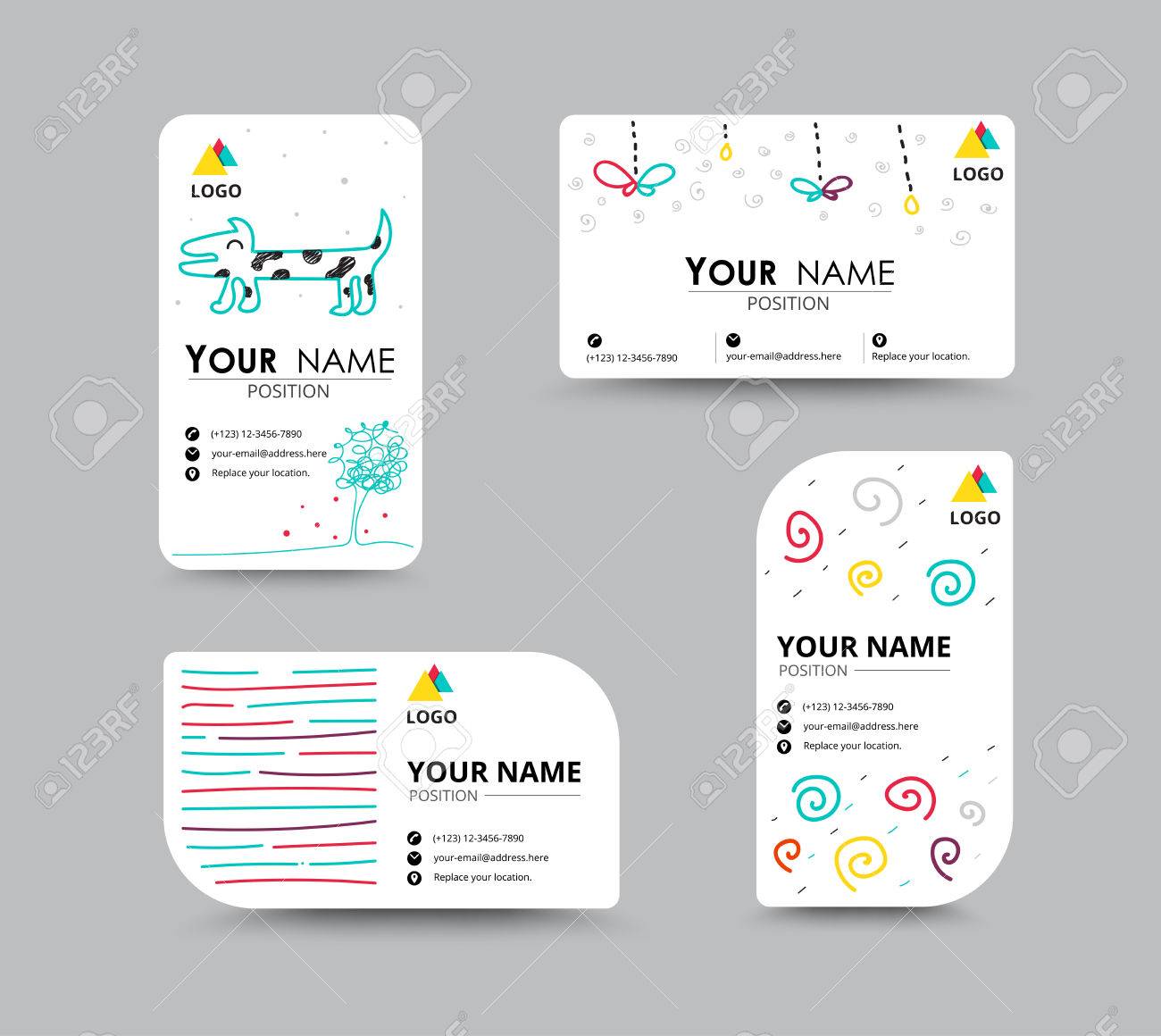 product line card template