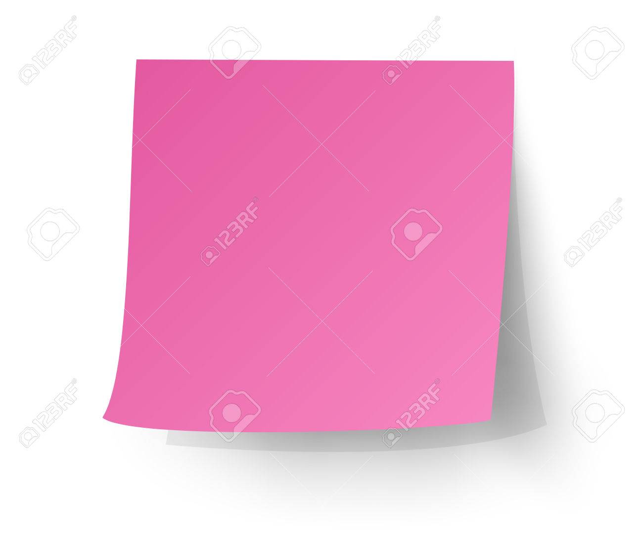 Pink sticky note, Post-it. vector illustration. - 52883579 Pink sticky note, Post-it. vector illustration. - 52883579