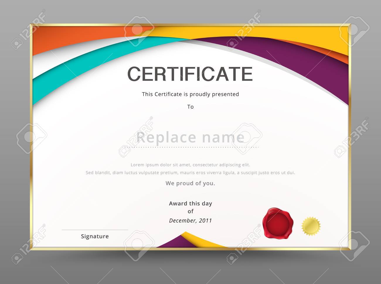 modern certificate appreciation template diploma design vector certificate appreciation