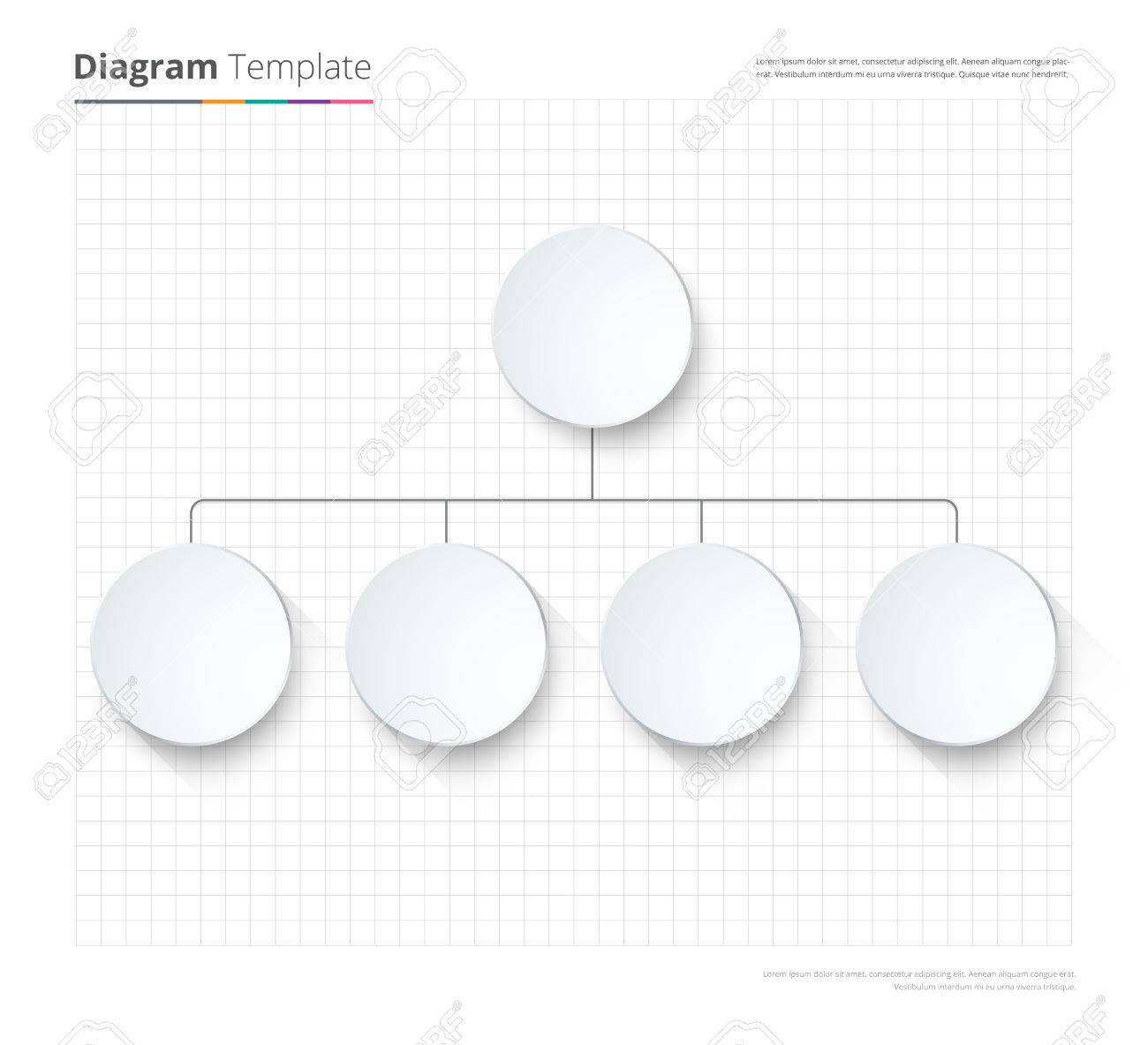 Diagram Template, Organization Chart Template. Flow Template, Blank Diagram  For Replace Text, White Color, Circle Diagram, Vector Stock Design. (blank)  Royalty Free SVG, Cliparts, Vectors, and Stock Illustration. Image 58736288.