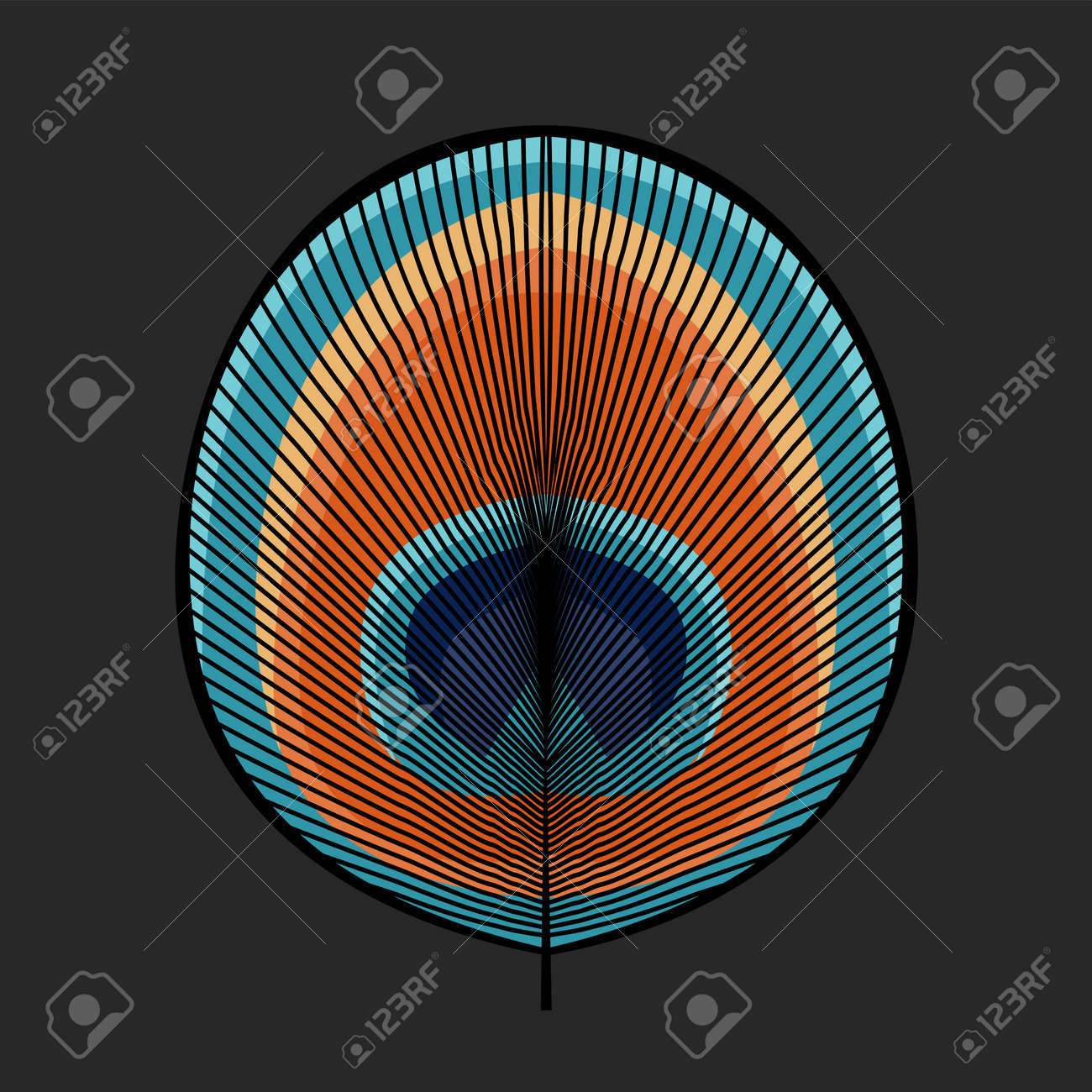 In the train of a peacock are different shapes of feathers. Major eye,  minor eye, fish tale, sword with an eye and normal sword. But sometimes  there are fish tales with a, image size:1300x1300