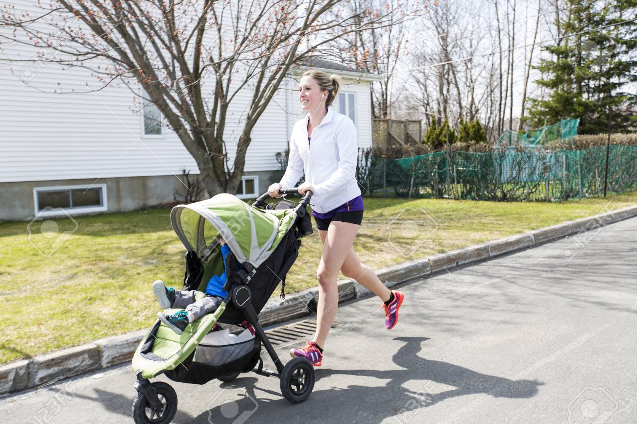 jogging with baby