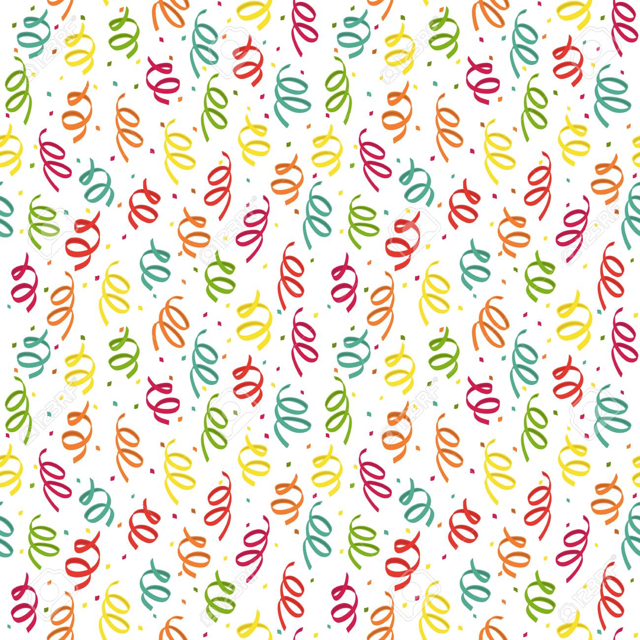 Modele D Anniversaire Avec Un Confetti Colore Confetti En Spirale Pour La Conception Des Vacances Modele Sans Couture Pour Fond D Ecran Fond De Page Web Textures De Surface Motif Remplit Pour La Decoration