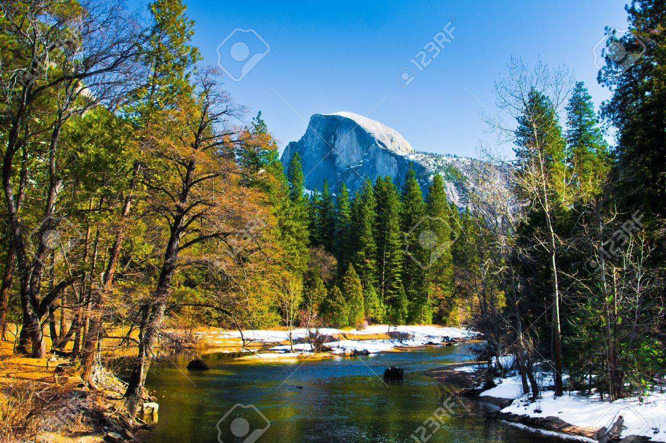 Half Dome Rock , the Landmark of Yosemite National Park,California - 19194666 Half Dome Rock , the Landmark of Yosemite National Park,California - 19194666