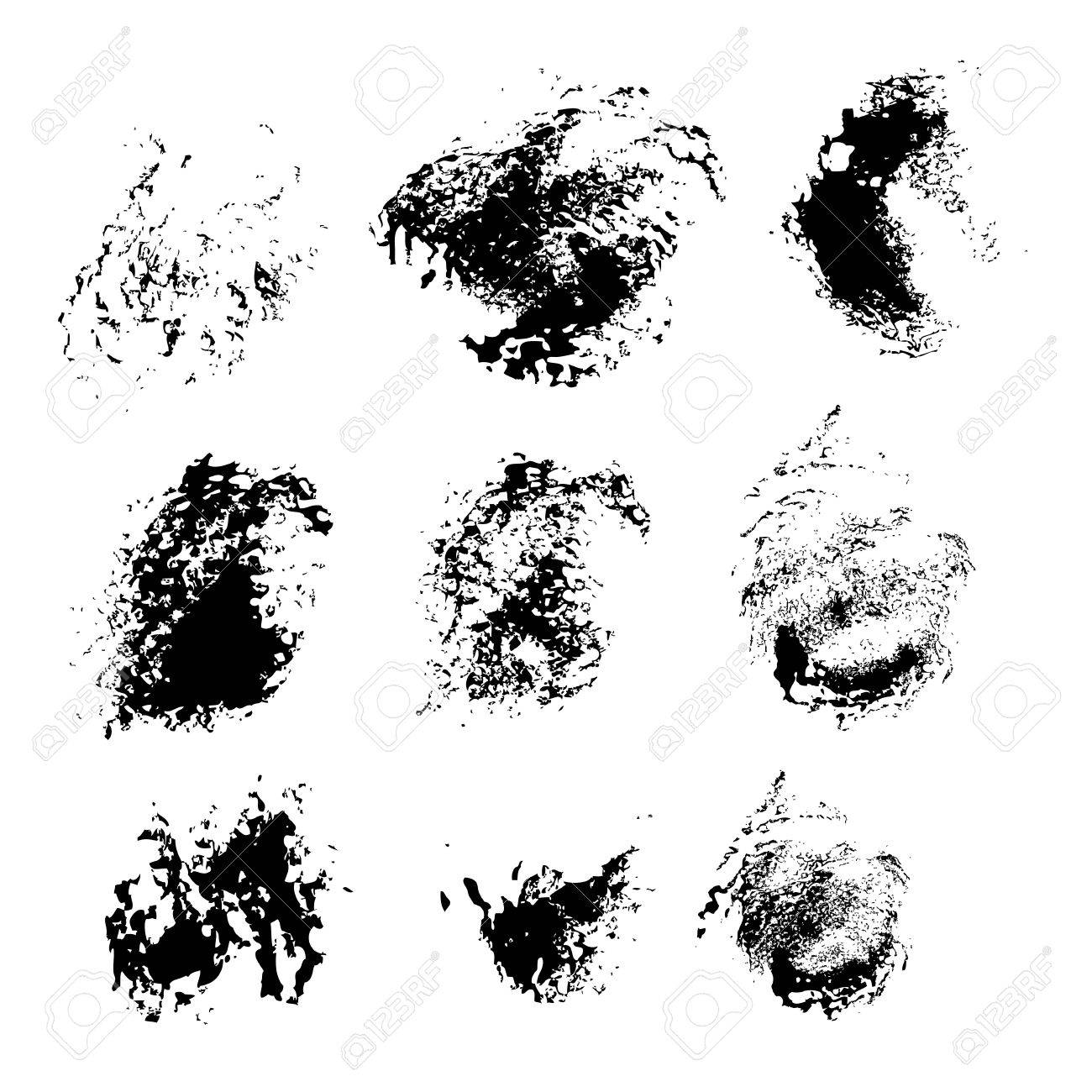 Abstract Texture Smears Of Black Paint Spots On White Paper Royalty Free Cliparts Vectors And Stock Illustration Image