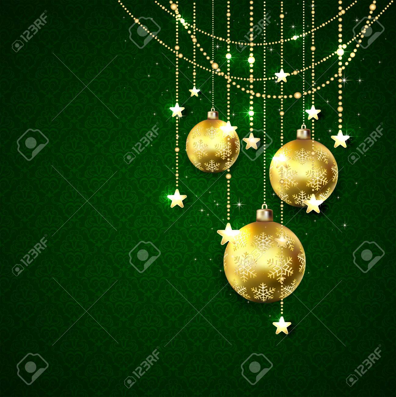 Navidad Bolas De Oro Y Elementos Decorativos En Fondo De Pantalla Verde, La Ilustración. Ilustraciones Svg, Vectoriales, Clip Art Vectorizado Libre De Derechos. Image 31100767. Navidad Bolas De Oro Y Elementos Decorativos En Fondo De Pantalla Verde, La Ilustración. Ilustraciones Svg, Vectoriales, Clip Art Vectorizado Libre De Derechos. Image 31100767.
