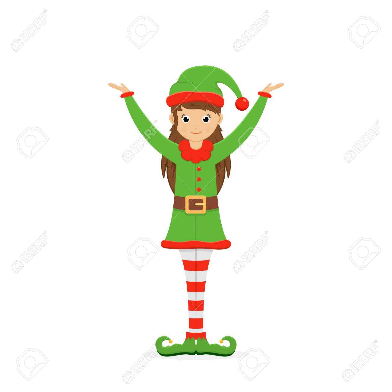 little girl elf costume