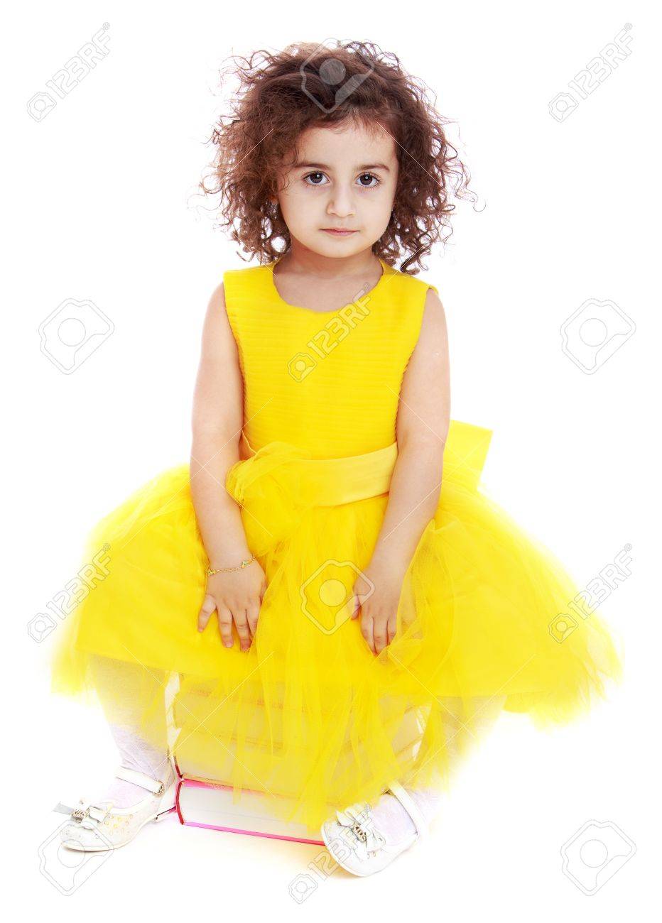 robe jaune fille