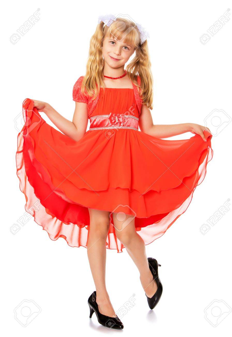 orange dress for little girl