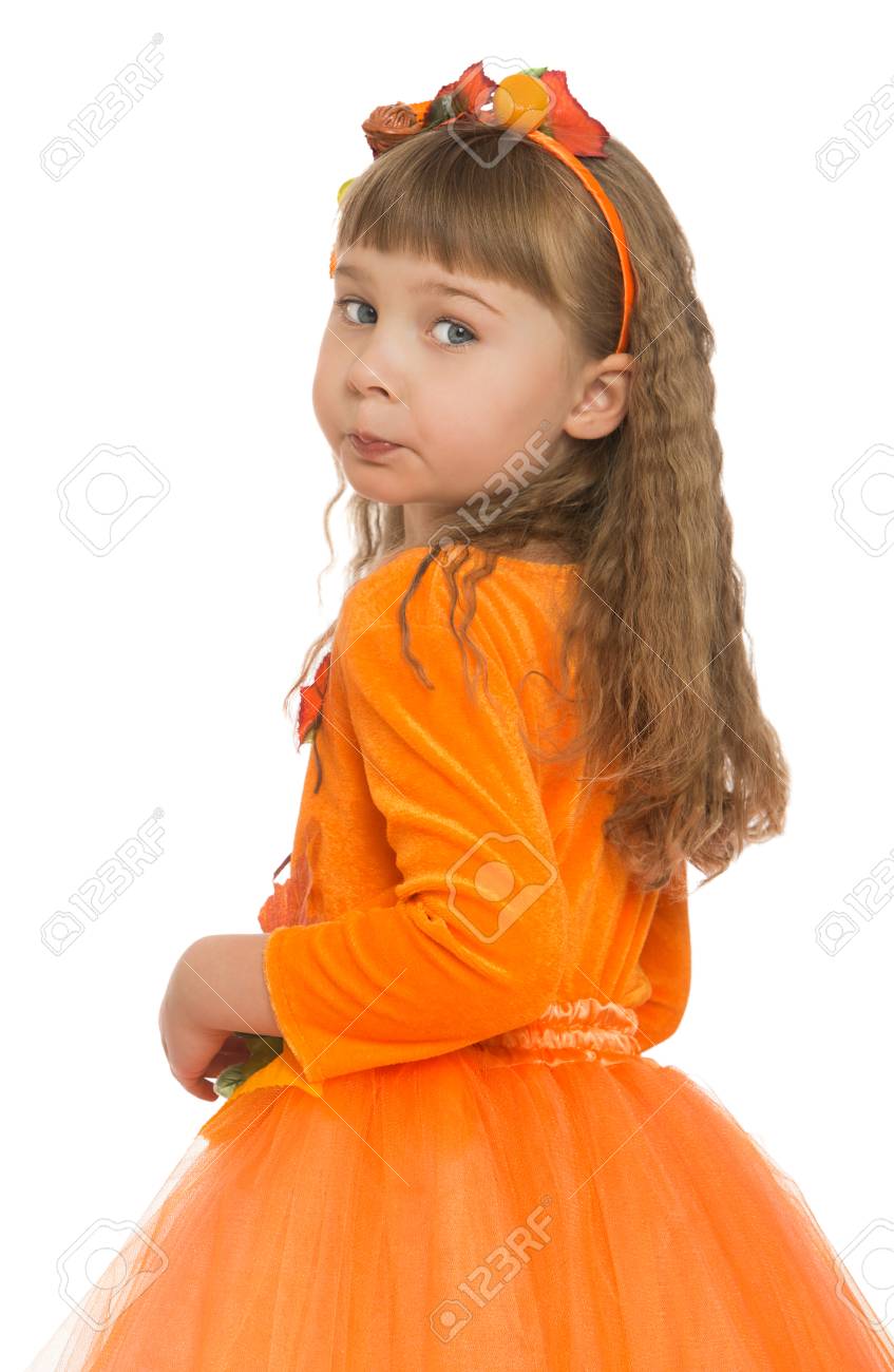 orange dress for little girl