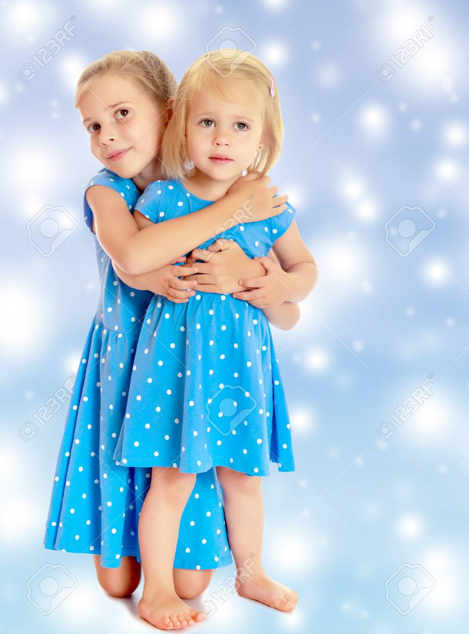 white christmas blue dresses