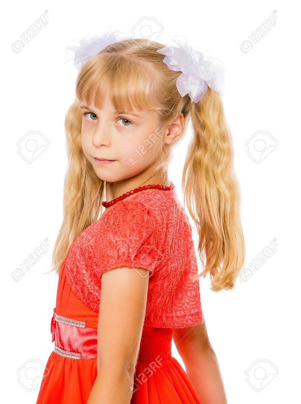 very orange dress