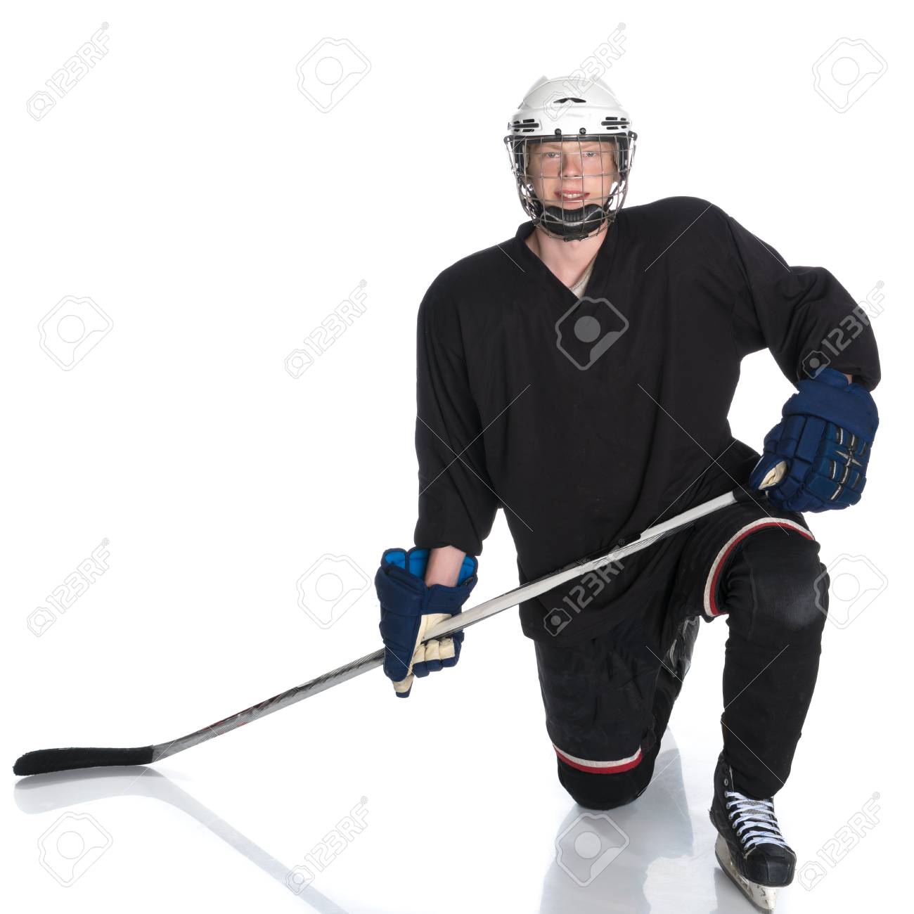 young guy hockey player