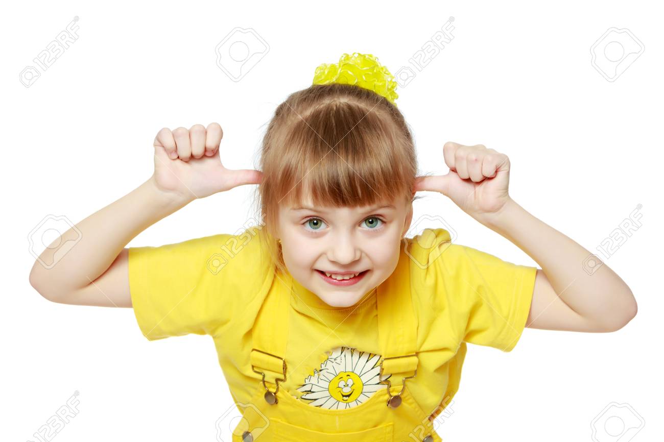 bright yellow overalls