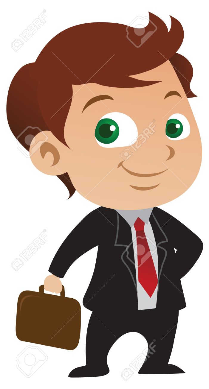 Cute young businessman with a positive attitude holding a briefcase. - 8617206 Cute young businessman with a positive attitude holding a briefcase. - 8617206
