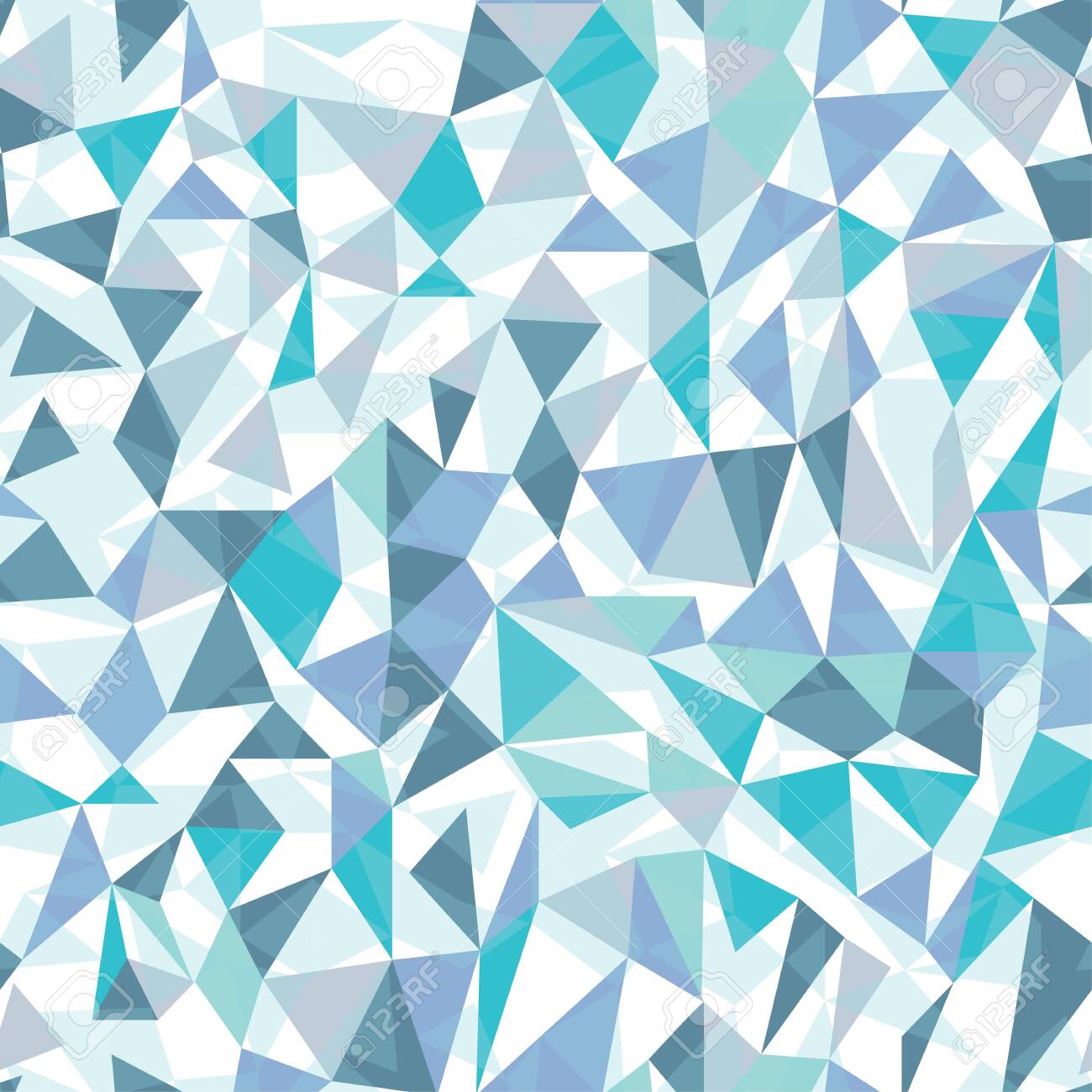 Geometric triangles in icy blue tones. Great for textiles, stationary, wrapping paper, products or backgrounds. - 144802228 Geometric triangles in icy blue tones. Great for textiles, stationary, wrapping paper, products or backgrounds. - 144802228