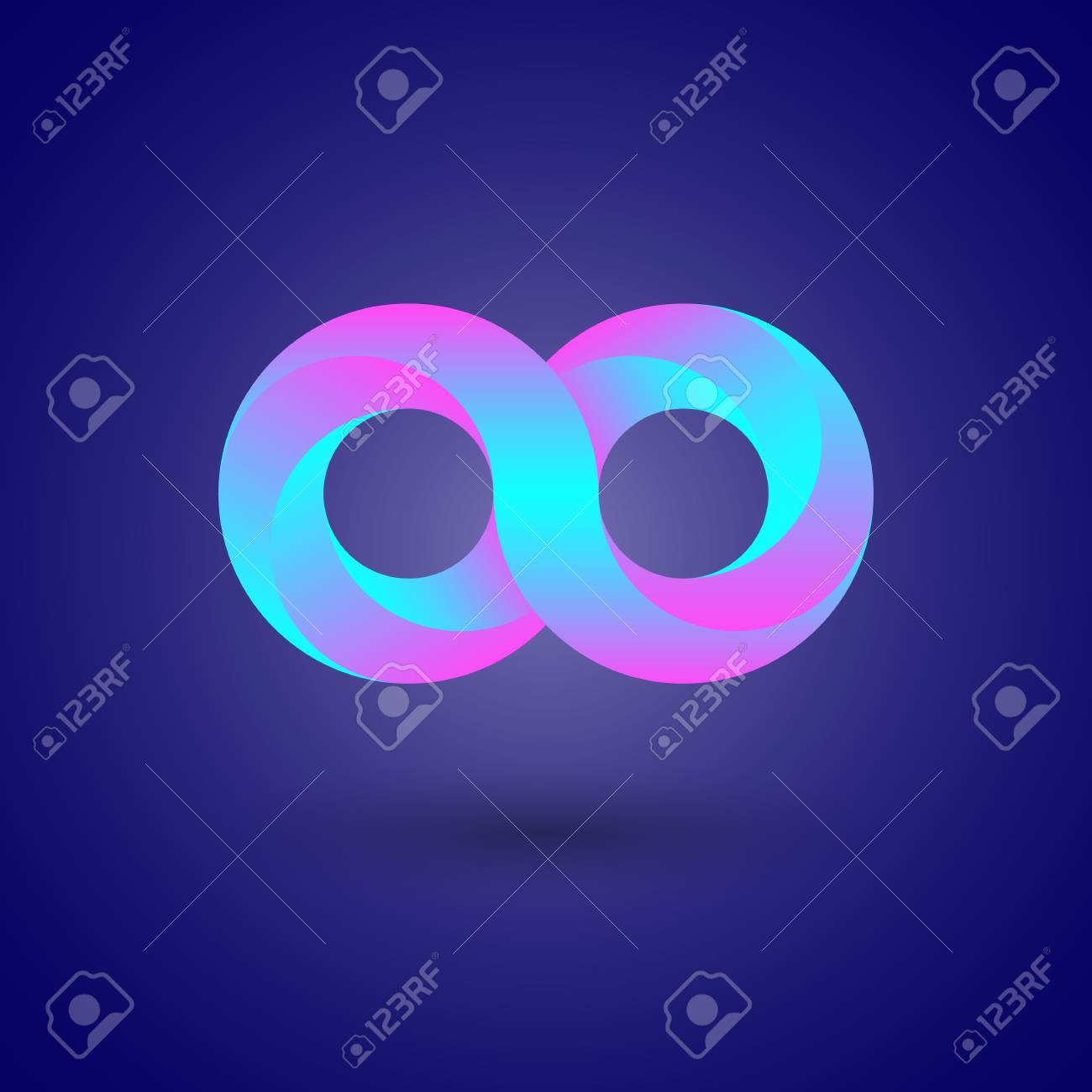 logotipo infinito 3d