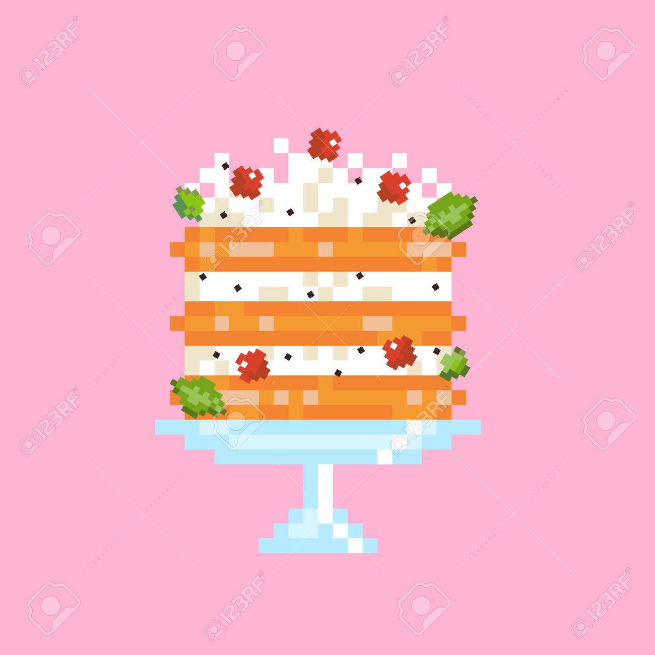 Pixel Art 8 Bits Illustration De Bande Dessinee Gateau Isole Sur Vecteur De Fond Rose Eps 10 Clip Art Libres De Droits Vecteurs Et Illustration Image Pixel Art 8 Bits Illustration De Bande Dessinee Gateau Isole Sur Vecteur De Fond Rose Eps 10 Clip Art Libres De Droits Vecteurs Et Illustration Image