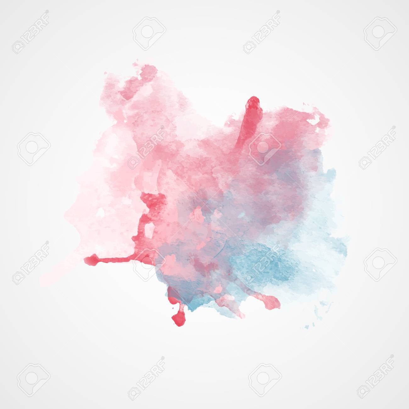 vector watercolor splash with gradient effect bright colorful grunge blob fashion beauty posters and banners graphic design red and blue colors
