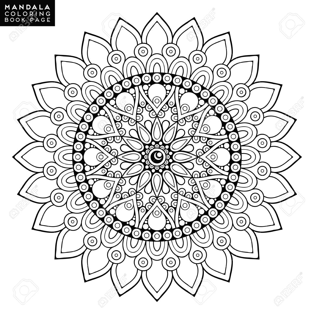 Flower Mandala Vintage Decorative Elements Oriental Pattern Royalty Free Cliparts Vectors And Stock Illustration Image 72976578