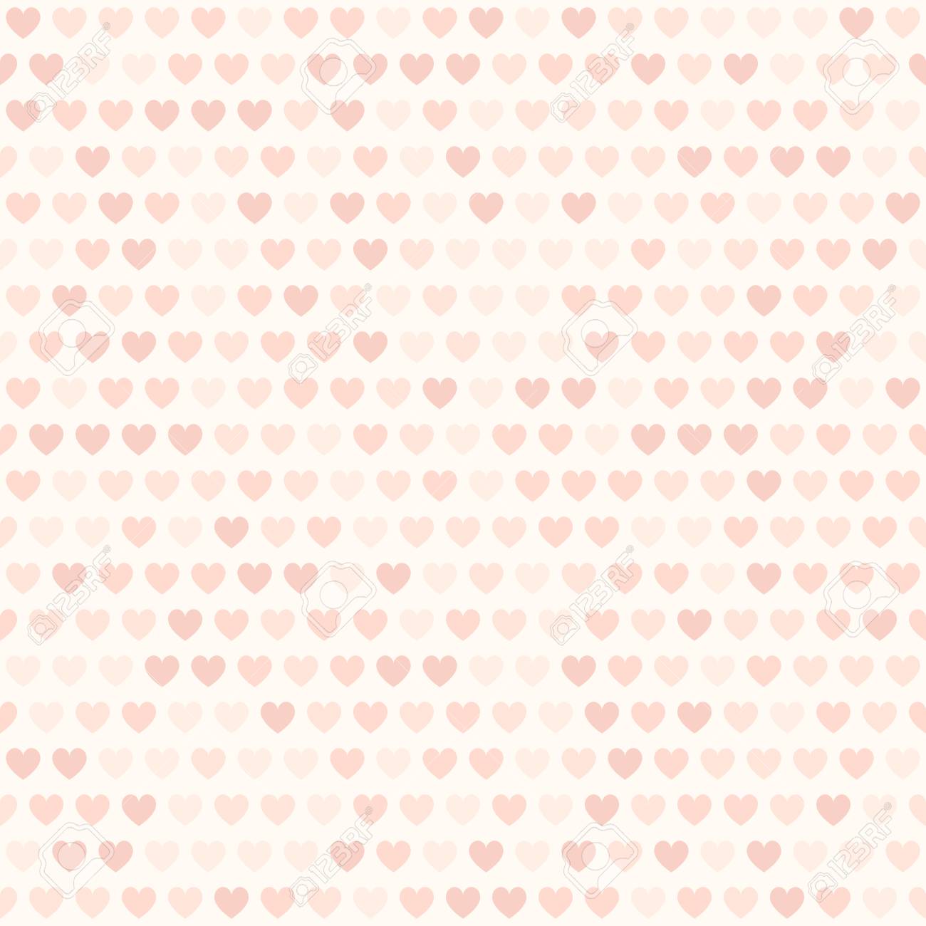 heart pattern vector seamless background with rose hearts on