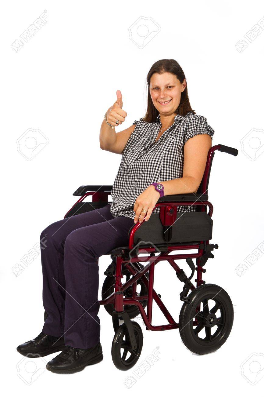 車椅子で笑っているかわいい若い女の子 の写真素材 画像素材 Image 1434