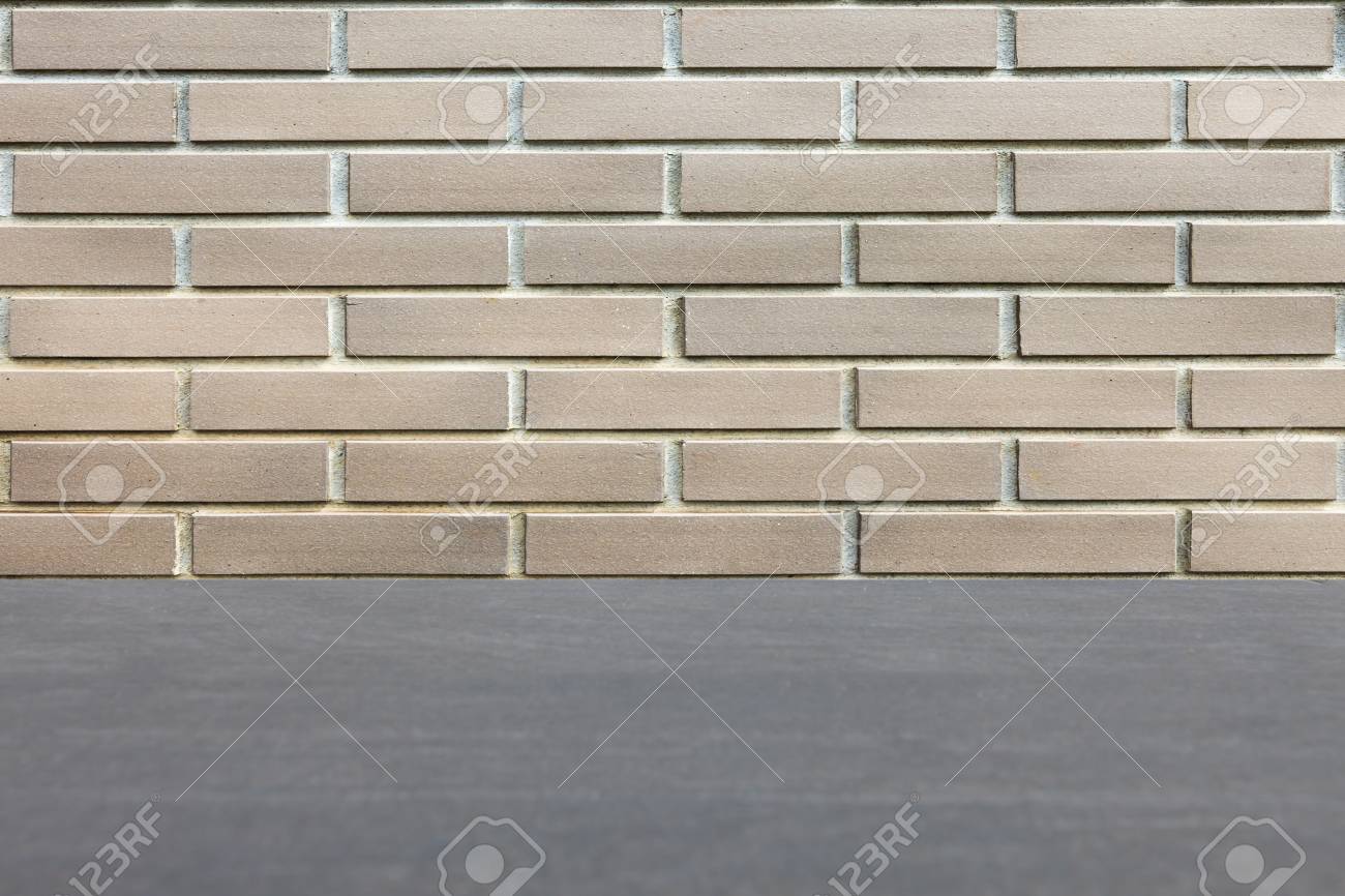 石レンガの壁と灰色のコンクリート地面の床 深さ の写真素材 画像素材 Image 4557