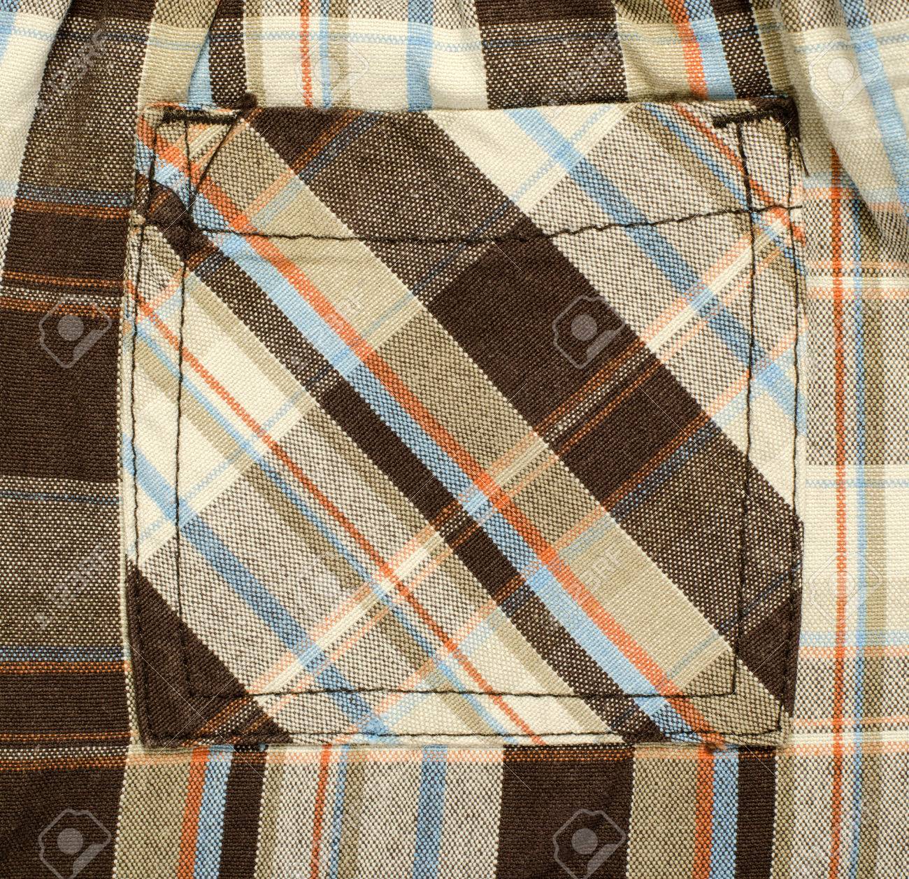 orange and blue plaid pants