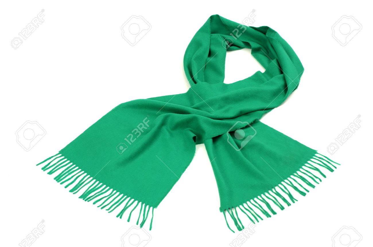 Green winter scarf Clearance