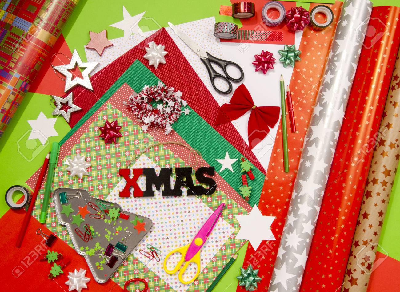 Download Arts And Craft Supplies For Christmas Arts And Craft Supplies Stock Photo Picture And Royalty Free Image Image 50232778 Yellowimages Mockups