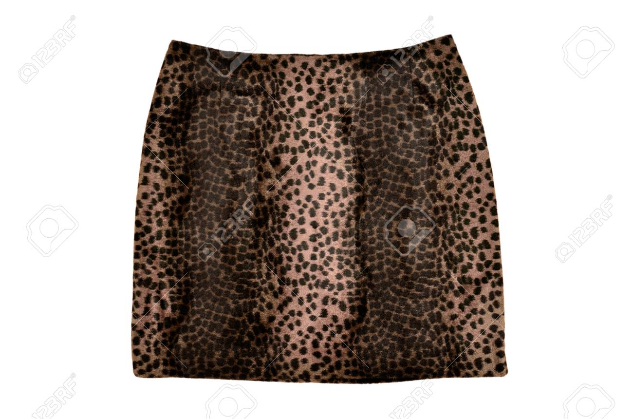 short leopard print skirt