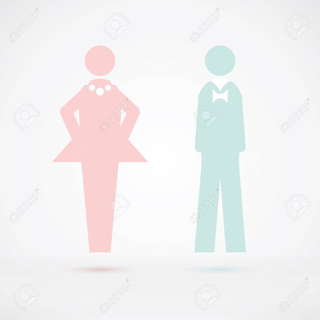 男性と女性のトイレのサイン シルエットのイラスト素材 ベクタ Image 男性と女性のトイレのサイン シルエットのイラスト素材 ベクタ Image