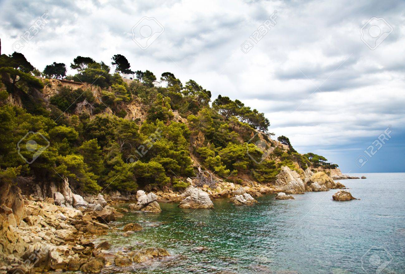 Costa Brava Landscape Near Lloret De Mar Catalonia Spain Stock Photo Picture And Royalty Free Image Image 10761577