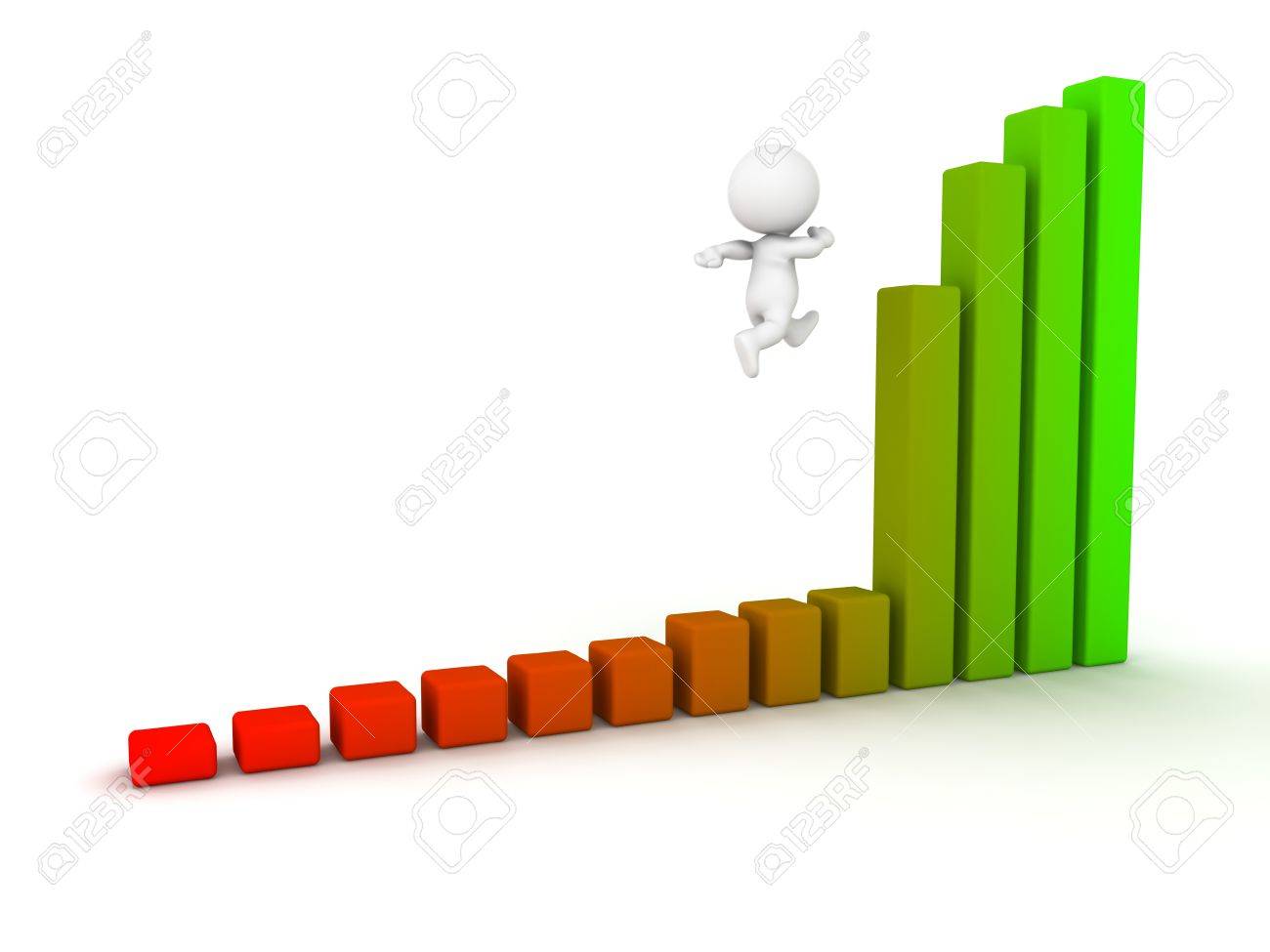 跳ね上がる